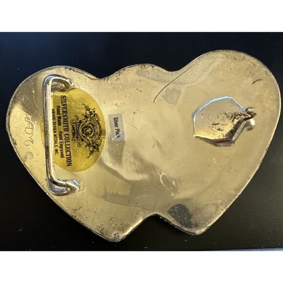 Hand Made Engraved Barrel Racer Award Design Medals Silversmith Belt Buckle - Picture 2 of 3